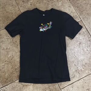 Black Nike Graphic T-Shirt with Colorful Design